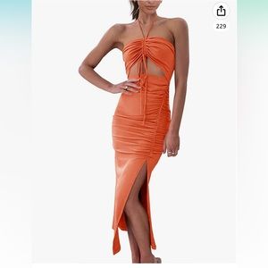 Orange dress